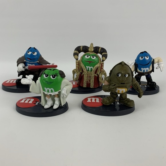 Disney Other - Star Wars Mpire M&M Collectible Figures Lot Obi-Wan Queen Amidala Leia C-3PO Han